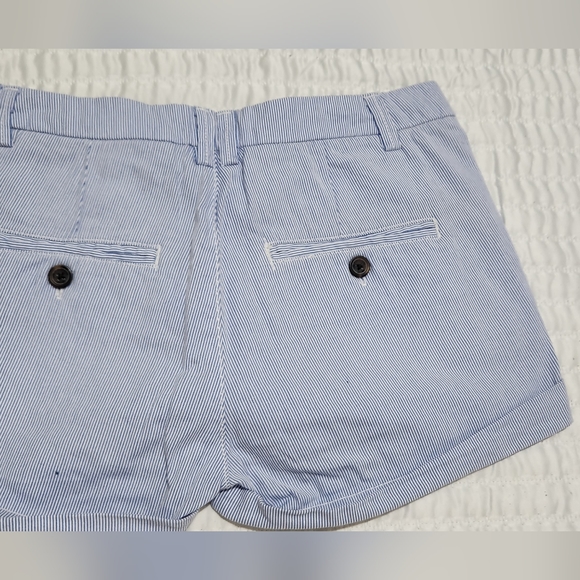 H&M BLUE STRIPE SHORTS SIZE 4 - Picture 6 of 15